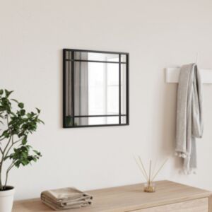 Pood24 seinapeegel, must, 40x40 cm, kandiline, raud