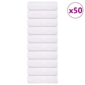 Pood24 külalisterätikud 50 tk, valge, 30x50 cm, 360 gsm, 100% puuvill