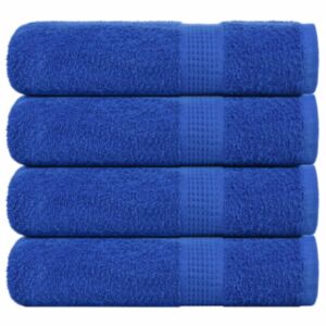 Pood24 saunalinad 4 tk, sinine, 100x150 cm, 360 gsm, 100% puuvill
