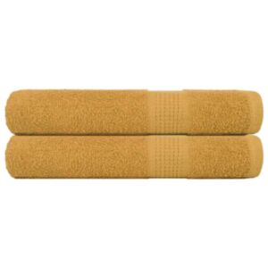 Pood24 rätikud 2 tk, kuldne, 100x200 cm, 360 gsm, 100% puuvill