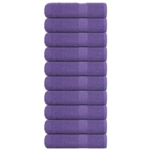 Pood24 käterätikud 10 tk, lilla, 50x100 cm, 360 gsm, 100% puuvill