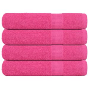 Pood24 rätikud 4 tk, roosa, 100x200 cm, 360 gsm, 100% puuvill