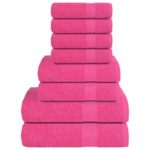 Pood24 8-osaline rätikute komplekt, roosa, 360 gsm 100% puuvill