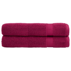 Pood24 saunalina 2 tk, bordoopunane, 80x200 cm, 600 gsm, 100% puuvill