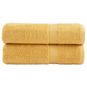 Pood24 saunalina 2 tk, kuldne, 100 x 150 cm, 600 gsm, 100% puuvill