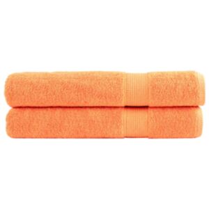Pood24 rätikud 2 tk, oranž, 100x200 cm, 600 gsm, 100% puuvill