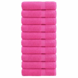 Pood24 saunalina 10 tk, roosa, 70x140 cm, 600 gsm, 100% puuvill