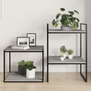 Pood24 seinariiulid 4 tk, hall Sonoma tamm, 40x50x1,5 cm, tehispuit