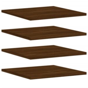 Pood24 seinariiulid 4 tk, pruun tamm, 40x50x1,5 cm, tehispuit