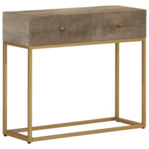 Pood24 konsoollaud, 90 x 30 x 76 cm, mangopuit ja raud