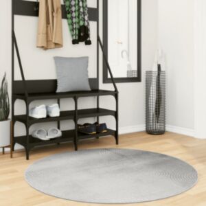 Pood24 vaip "IZA", lühikese narmaga, Skandinaavialik, hall, Ø 120 cm