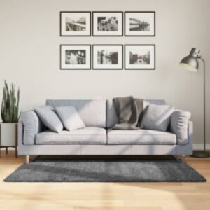 Pood24 vaip "OVIEDO" lühikese narmaga, antratsiithall, 120 x 170 cm