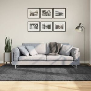 Pood24 vaip "OVIEDO" lühikese narmaga, antratsiithall, 160 x 230 cm