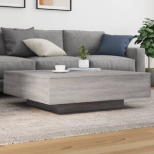 Pood24 kohvilaud, hall Sonoma tamm, 100 x 100 x 31 cm, tehispuit