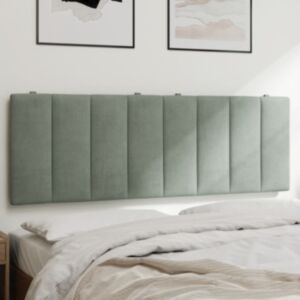 Pood24 voodipeatsi padi, helehall, 140 cm, samet