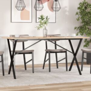 Pood24 söögilaua jalad, X-raam, 120 x 60 x 73 cm, malm