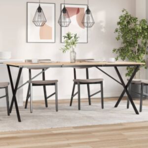 Pood24 söögilaua jalad, X-raam, 180 x 80 x 73 cm, malm