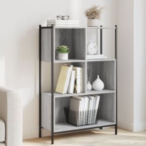Pood24 raamatualus, hall Sonoma tamm, 72x28x109 cm, tehispuit