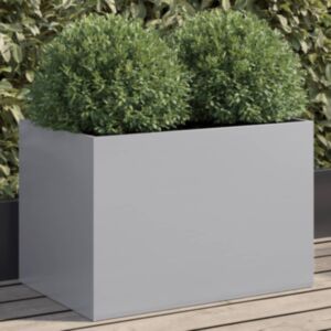 Pood24 taimekast hõbedane 62x40x39 cm tsingitud teras