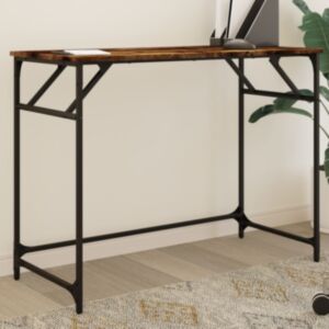 Pood24 kirjutuslaud, suitsutatud tamm, 100x45x76 cm, tehispuit/teras