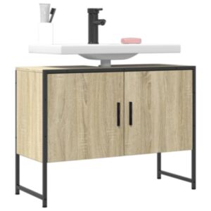 Pood24 vannitoakapp valamu, Sonoma tamm, 80 x 33 x 60 cm, tehispuit