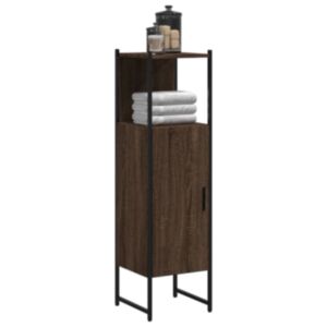Pood24 vannitoakapp, pruun tamm, 33 x 33 x 120,5 cm, tehispuit