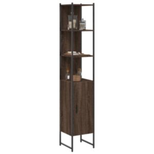 Pood24 vannitoakapp, pruun tamm, 33x33x185,5 cm, tehispuit