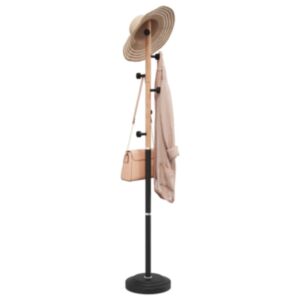 Pood24 riidenagi, must, 177 cm, pulbervärvitud raud