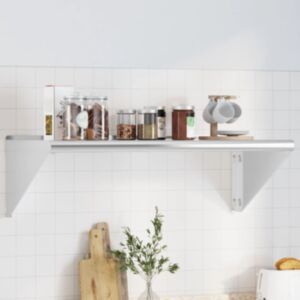Pood24 seinariiul 100x45x31 cm hõbedane roostevaba teras