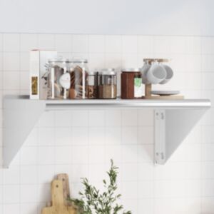 Pood24 seinariiul 75x45x31 cm hõbedane roostevaba teras