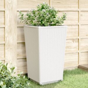 Pood24 aia taimekastid 2 tk, valge, 32,5 x 32,5 x 57 cm, PP