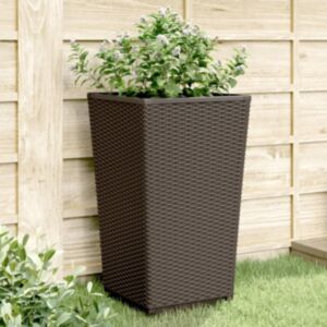 Pood24 aia taimekastid 2 tk, pruun, 32,5 x 32,5 x 57 cm, PP