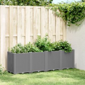 Pood24 aia taimekast, helehall, 160 x 40 x 53 cm, PP