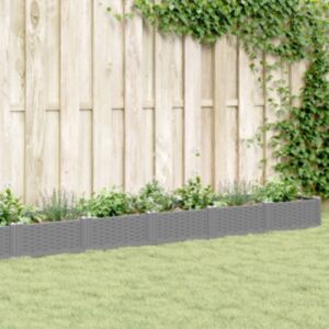 Pood24 vaiadega taimekast, helehall, 362,5x42,5x28,5 cm, PP