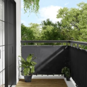 Pood24 rõdusirm, antratsiithall, 90x800 cm, 100% polüester oxford