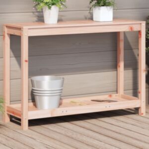 Pood24 riiuliga istutuslaud, 108 x 35 x 75 cm, ebatsuuga puit
