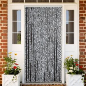 Pood24 putukakardin, hall/must/valge, 90 x 220 cm, šenill