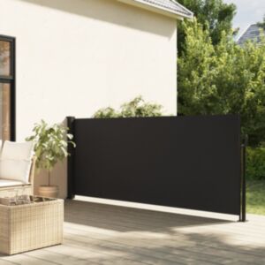 Pood24 lahtitõmmatav külgsein, must, 120 x 300 cm