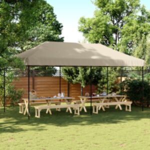 Pood24 kokkupandav pop-up peotelk, pruunikashall, 580x292x315 cm