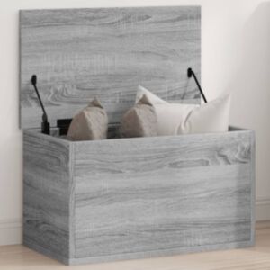 Pood24 hoiukast, hall Sonoma tamm, 60 x 35 x 35 cm, tehispuit