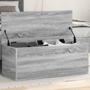 Pood24 hoiukast, hall Sonoma tamm, 90 x 35 x 35 cm, tehispuit