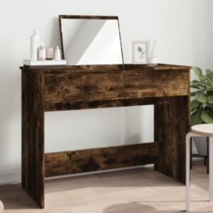 Pood24 peegliga tualettlaud, suitsutatud tamm, 100x45x76 cm