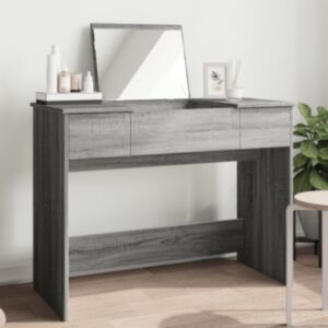 Pood24 peegliga tualettlaud, hall Sonoma tamm, 100x45x76 cm