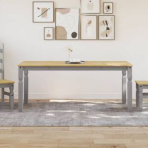 Pood24 söögilaud "Corona", hall, 180x90x75 cm, männipuit