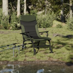 Pood24 kokkupandav kalastustool käetoega, roheline
