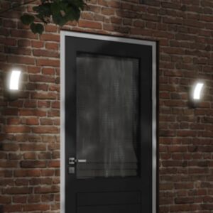 Pood24 õue LED-seinavalgustid 2 tk, must, survevalatud alumiinium