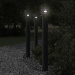 Pood24 õue lambipost, must, 110 cm, roostevaba teras