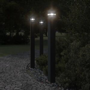 Pood24 pistikupesaga aia lambipost, must, 110 cm, alumiinium