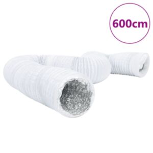 Pood24 ventilatsioonitoru, alumiinium ja PVC, 6 m Ø20 cm
