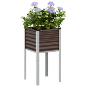 Pood24 aia taimekast, pruun, 45x45x88 cm, teras